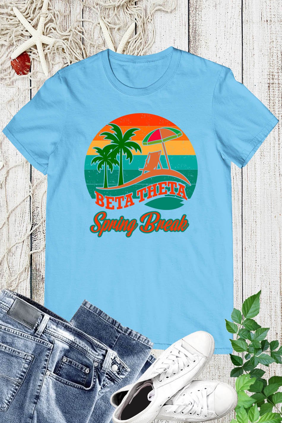 Greek Letter Beta Theta Spring Break Shirts
