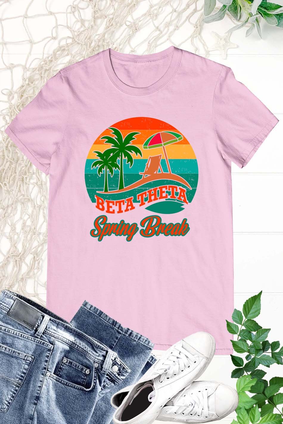 Greek Letter Beta Theta Spring Break Shirts