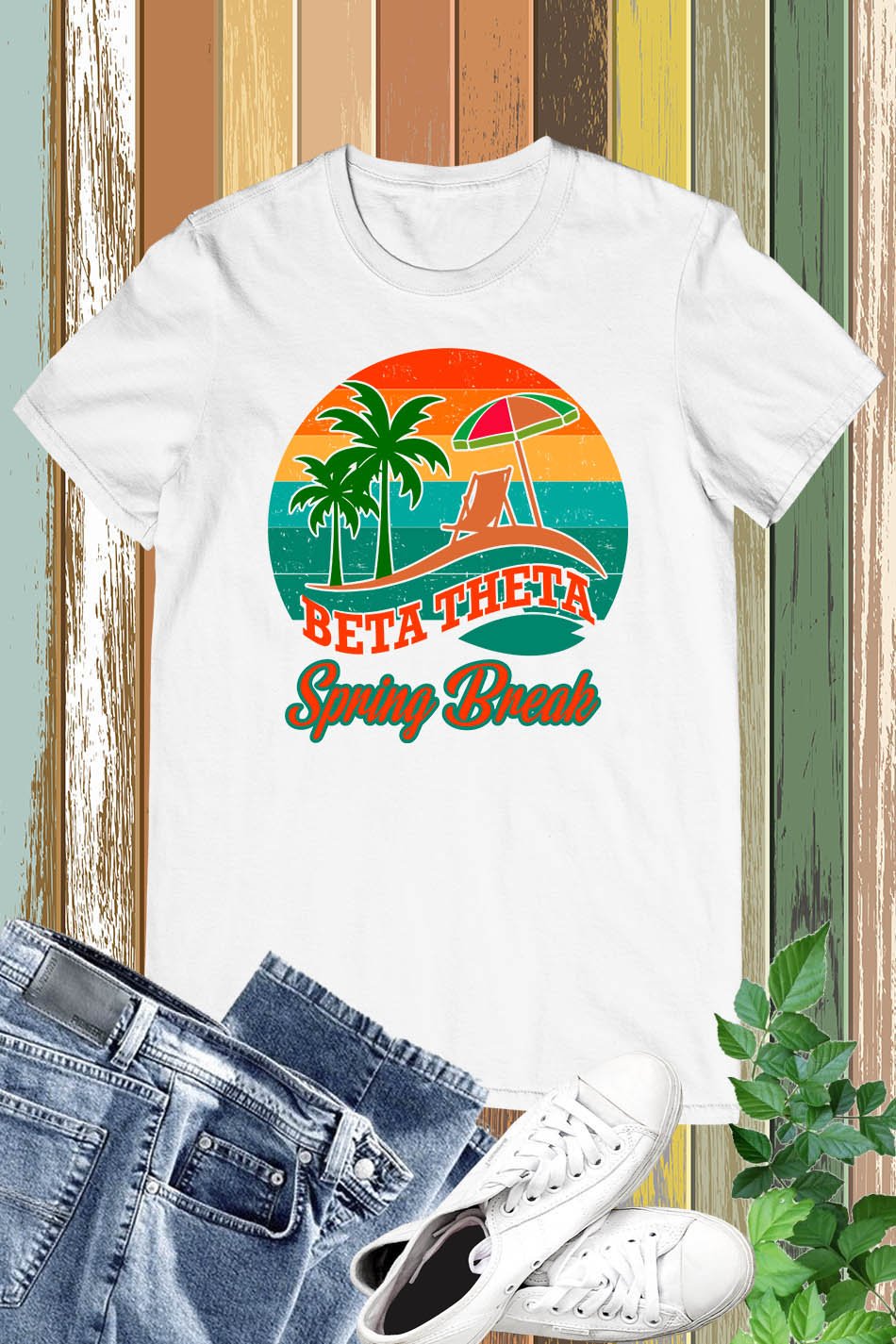 Greek Letter Beta Theta Spring Break Shirts