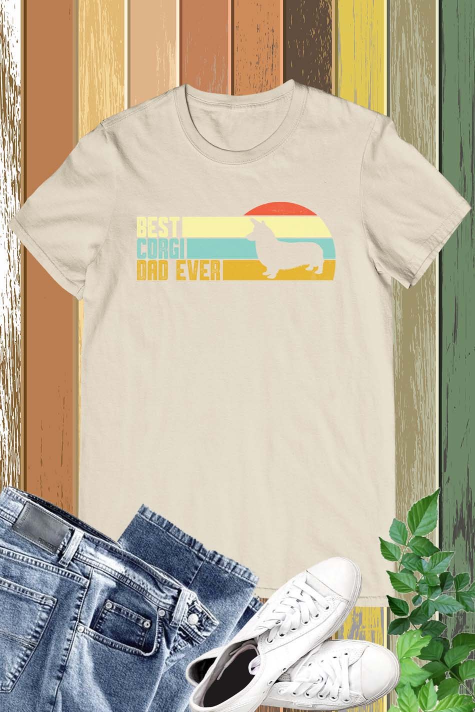 Best Corgi Dad Ever T Shirt