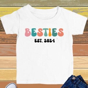 Besties Est Year Kids T Shirt