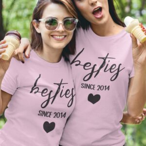 Custom Bestie T Shirt personalize Friends since Year T-shirt