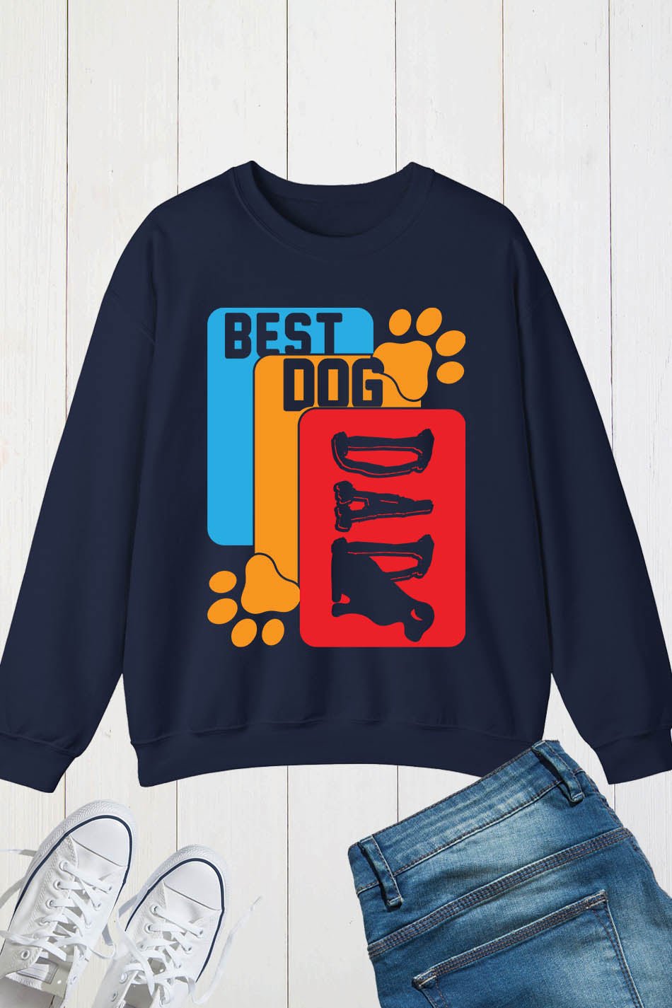 Best Dog Dad Sweatshirt