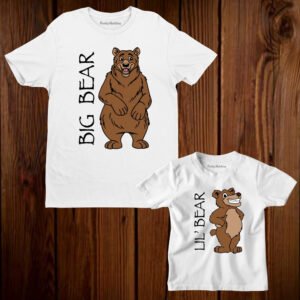 Big Bear Little Bear Father Son Matching T Shirt