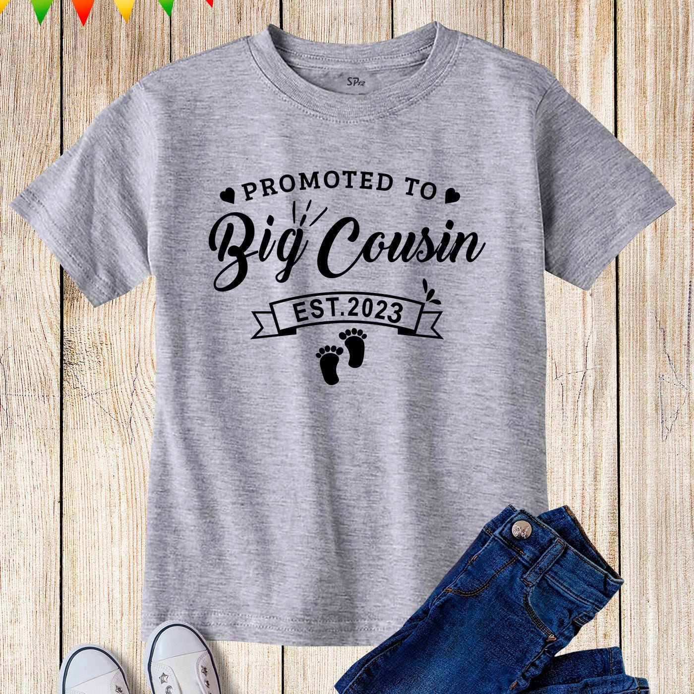 Big Cousin Announcement 2023 Kids T Shirt