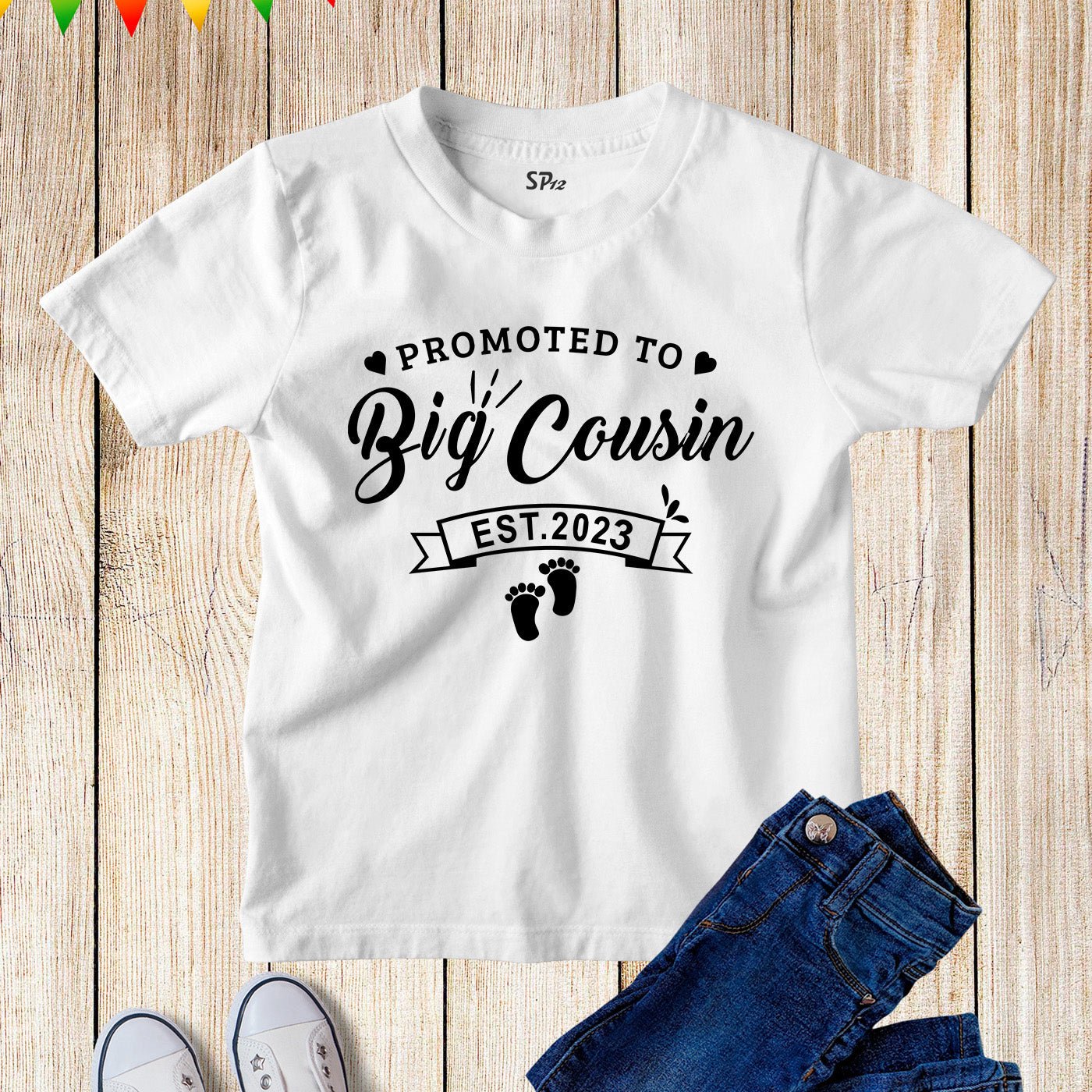 Big Cousin Announcement 2023 Kids T Shirt
