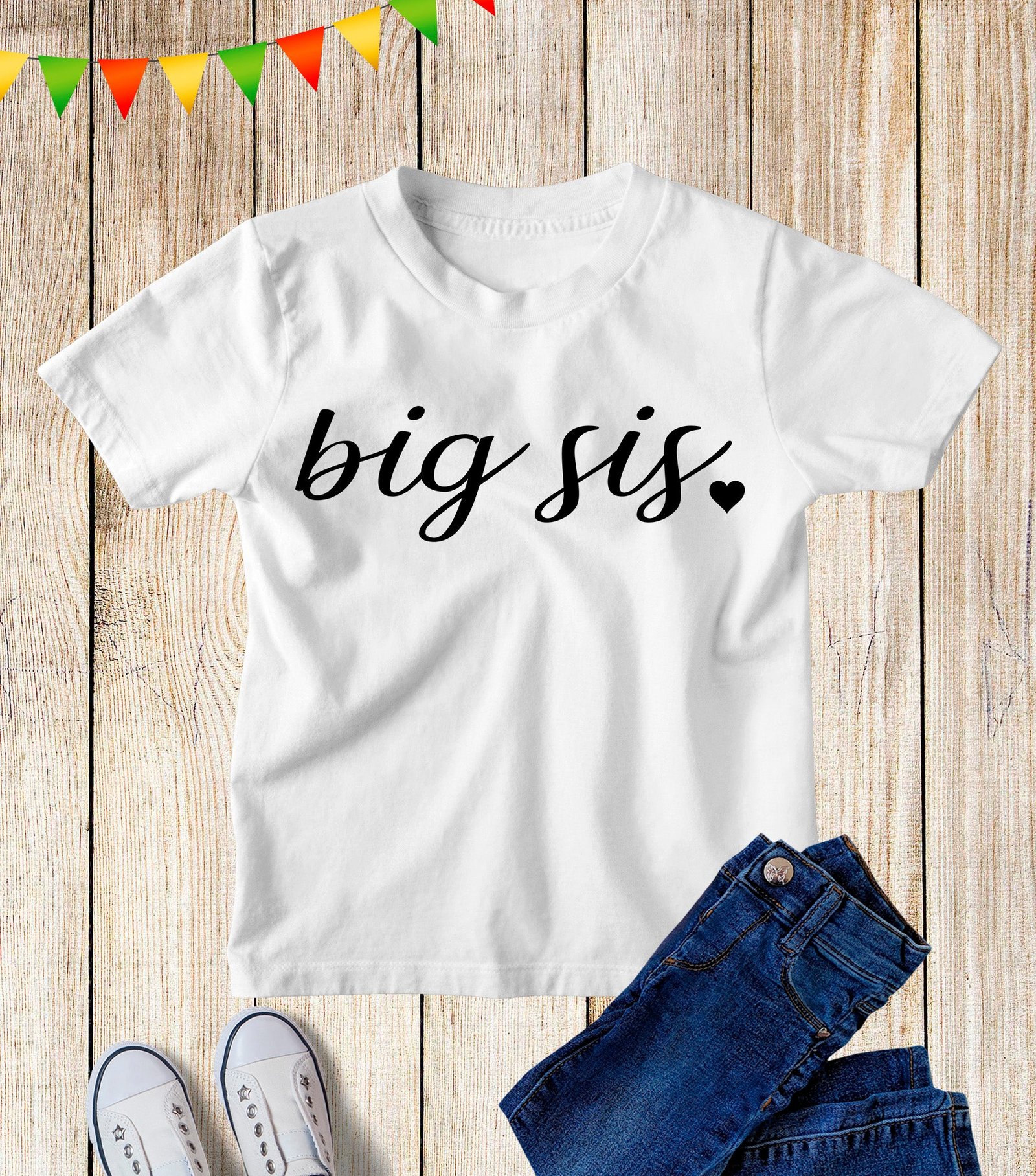 Big Sis Love Kids T Shirt
