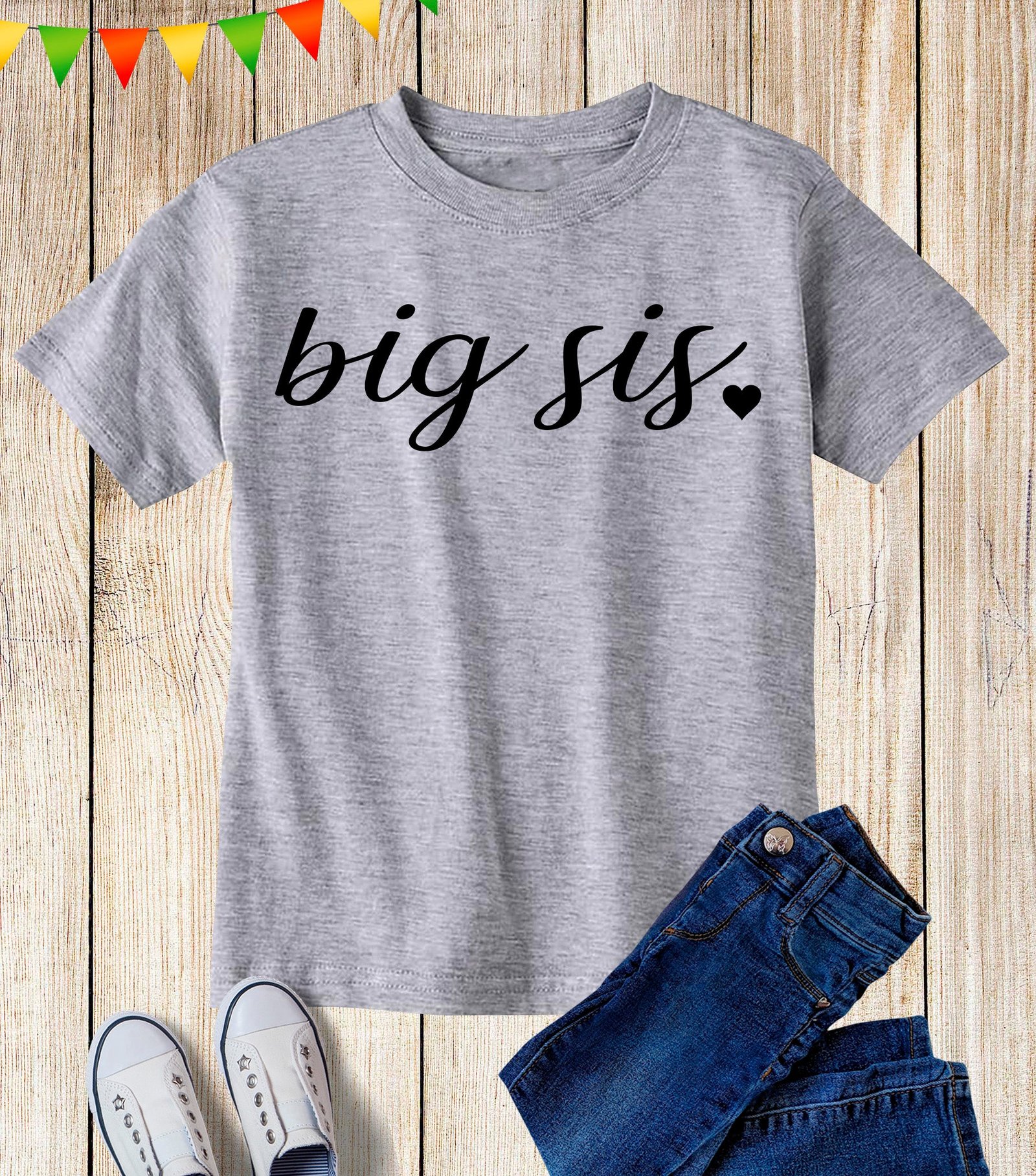 Big Sis Love Kids T Shirt