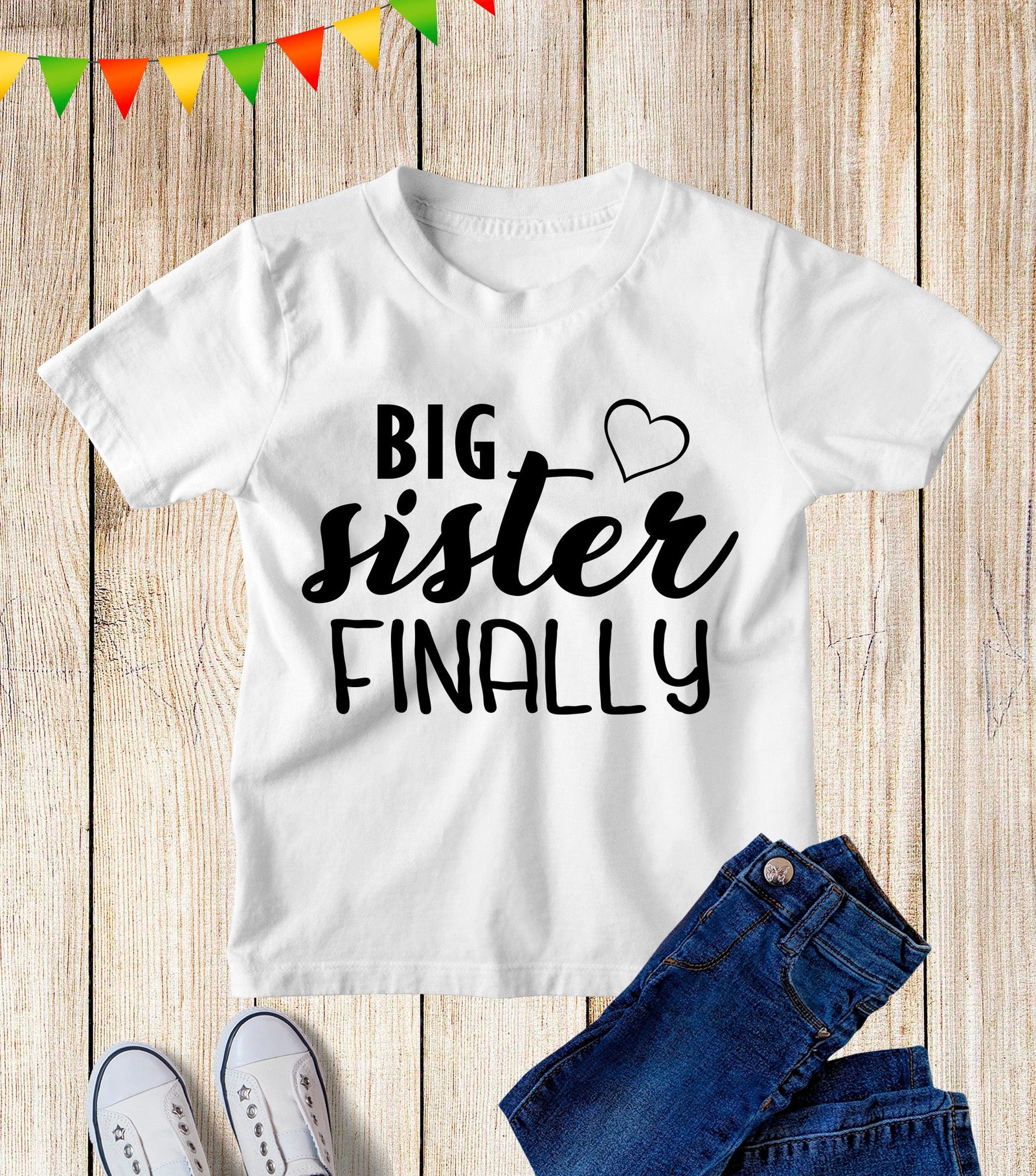 Big Sister Finally Kids T Shirt