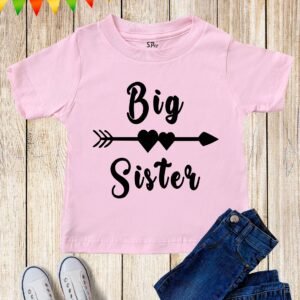 Big Sisters Love Sibling Kids T Shirt