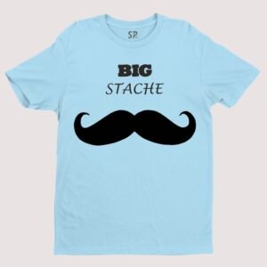 Big Stache Funny Mustache T shirt