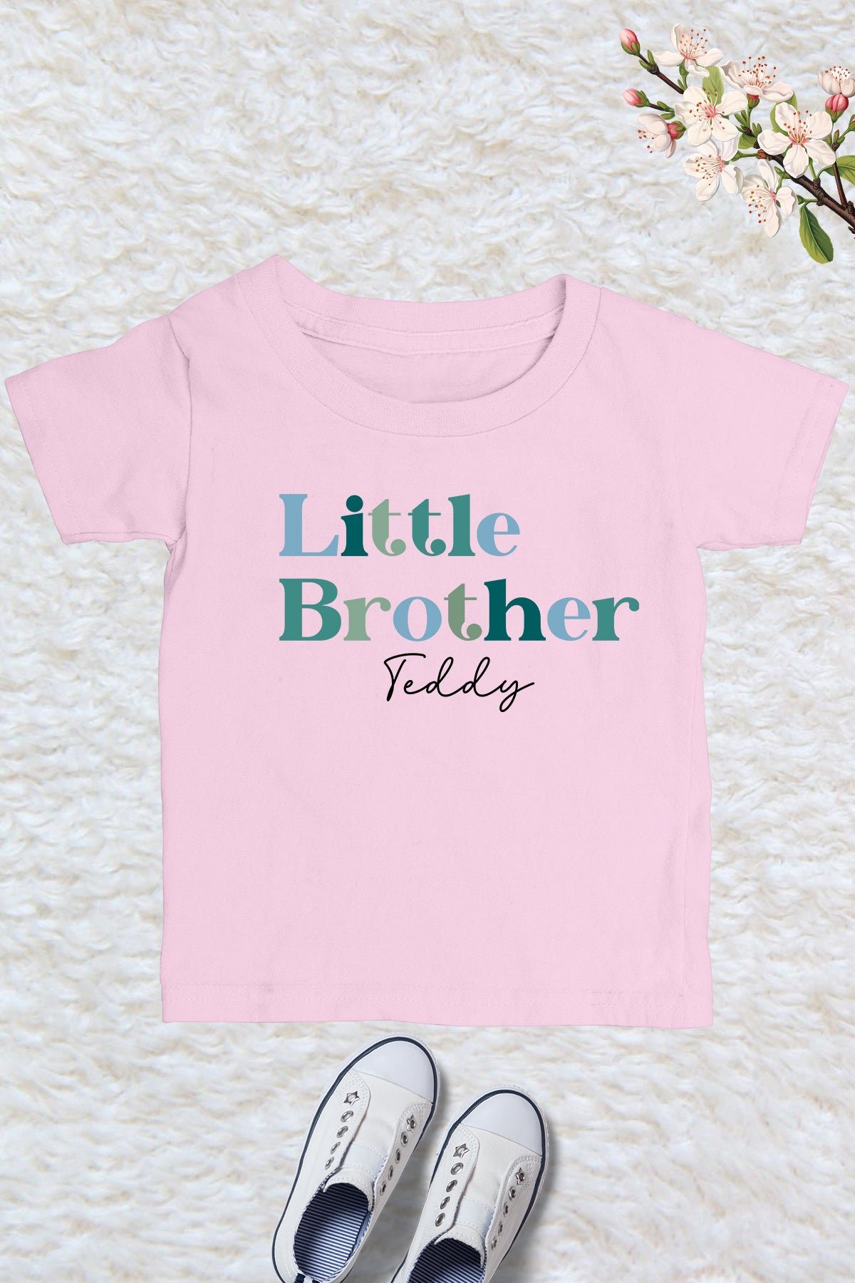 Little Brother Custom Name Trendy Shirt