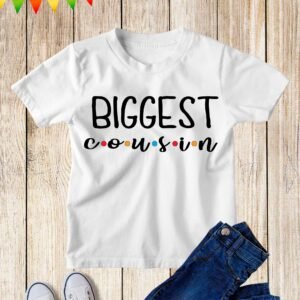Biggest Cousin Friends Theme Kids T Shirt