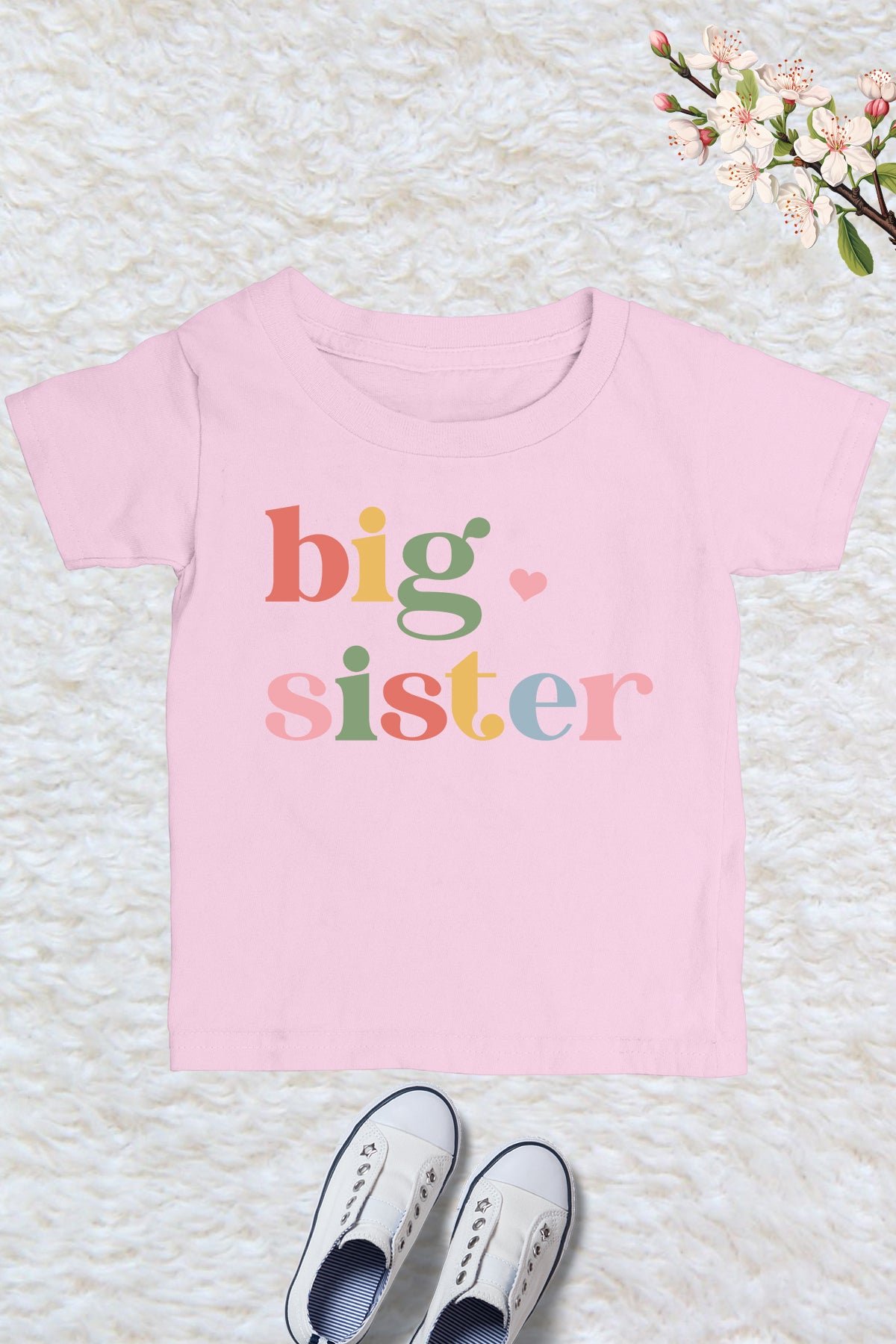 Cute Big Sister Kids T Shirt - Image 3