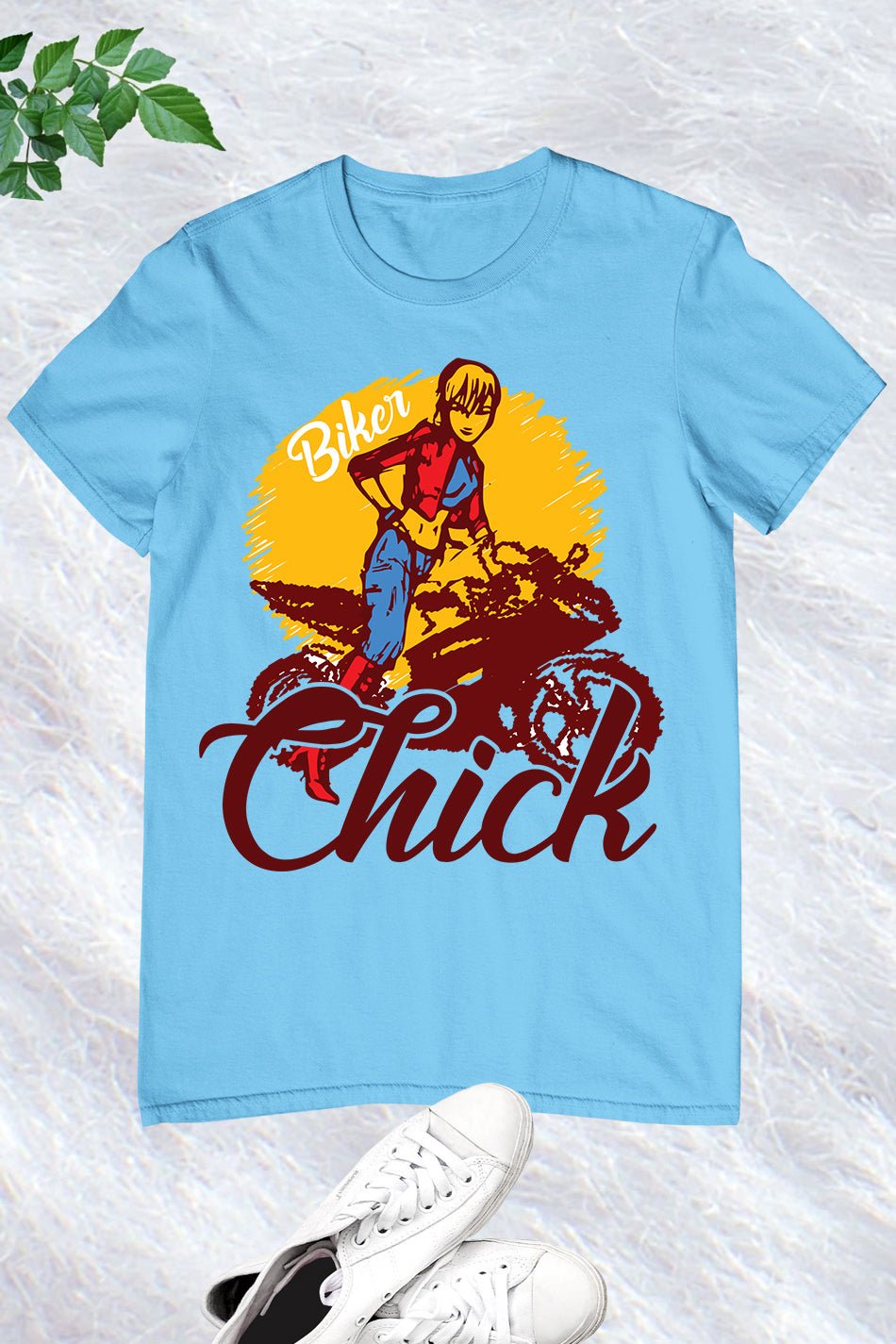 Anime Biker Chick Shirt