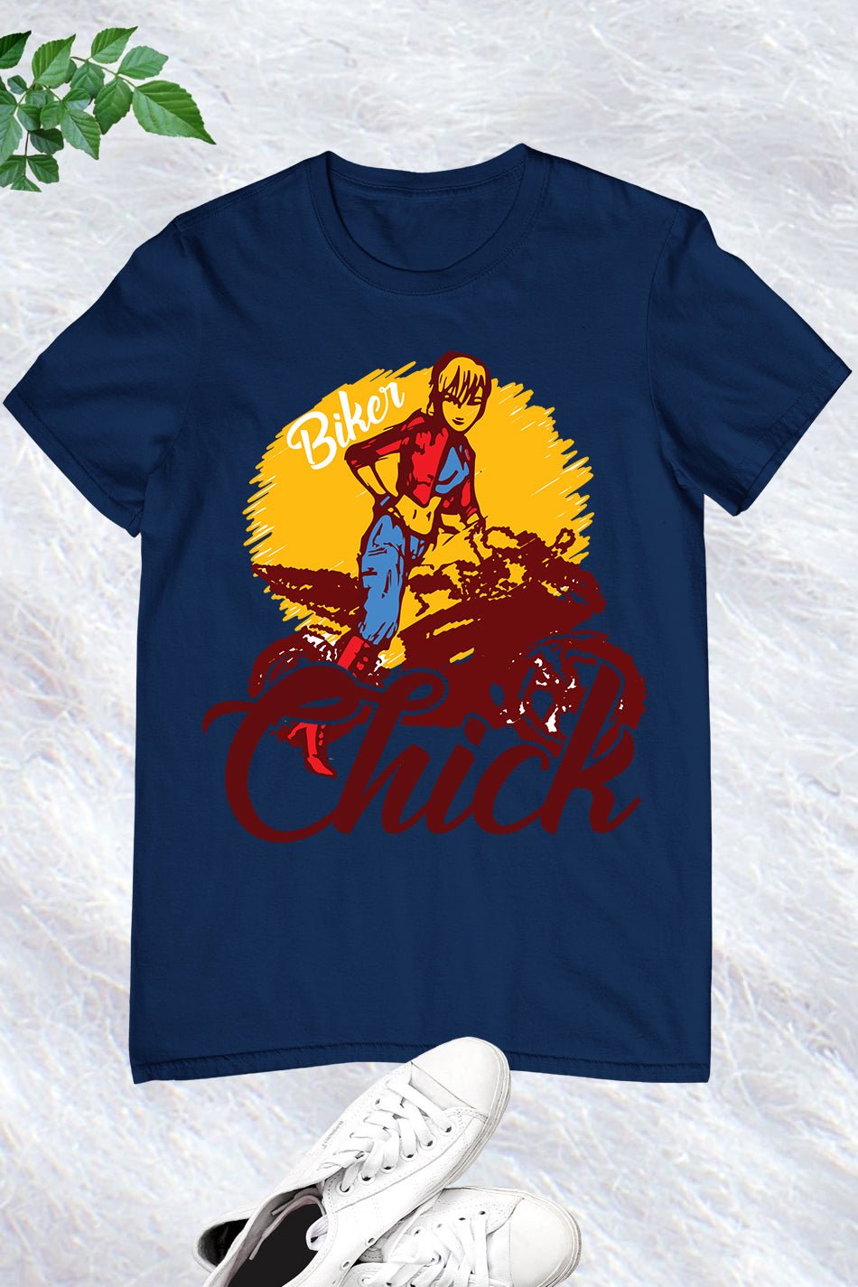 Anime Biker Chick Shirt