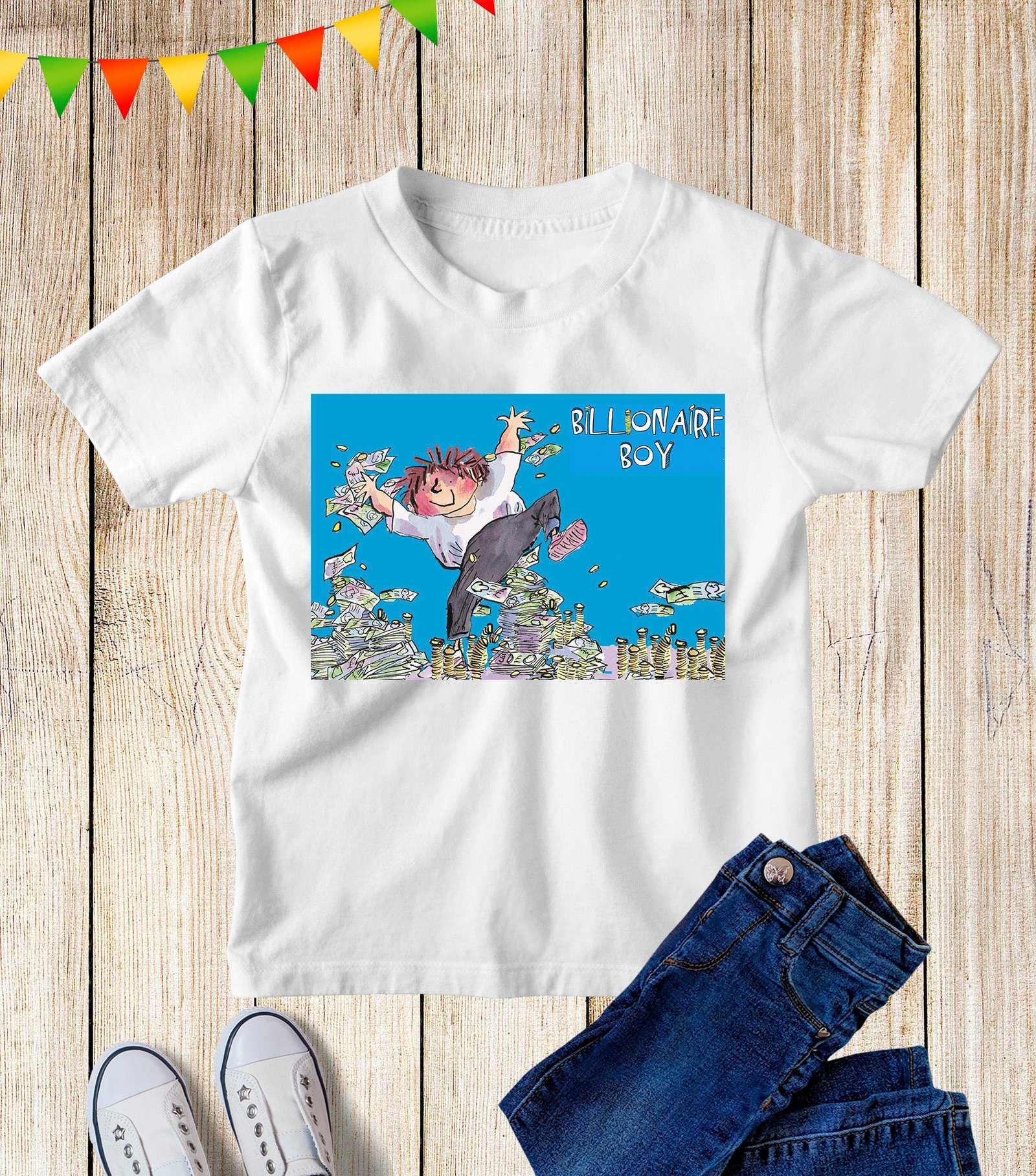 Billionaire Boy Book Days Kids T Shirt