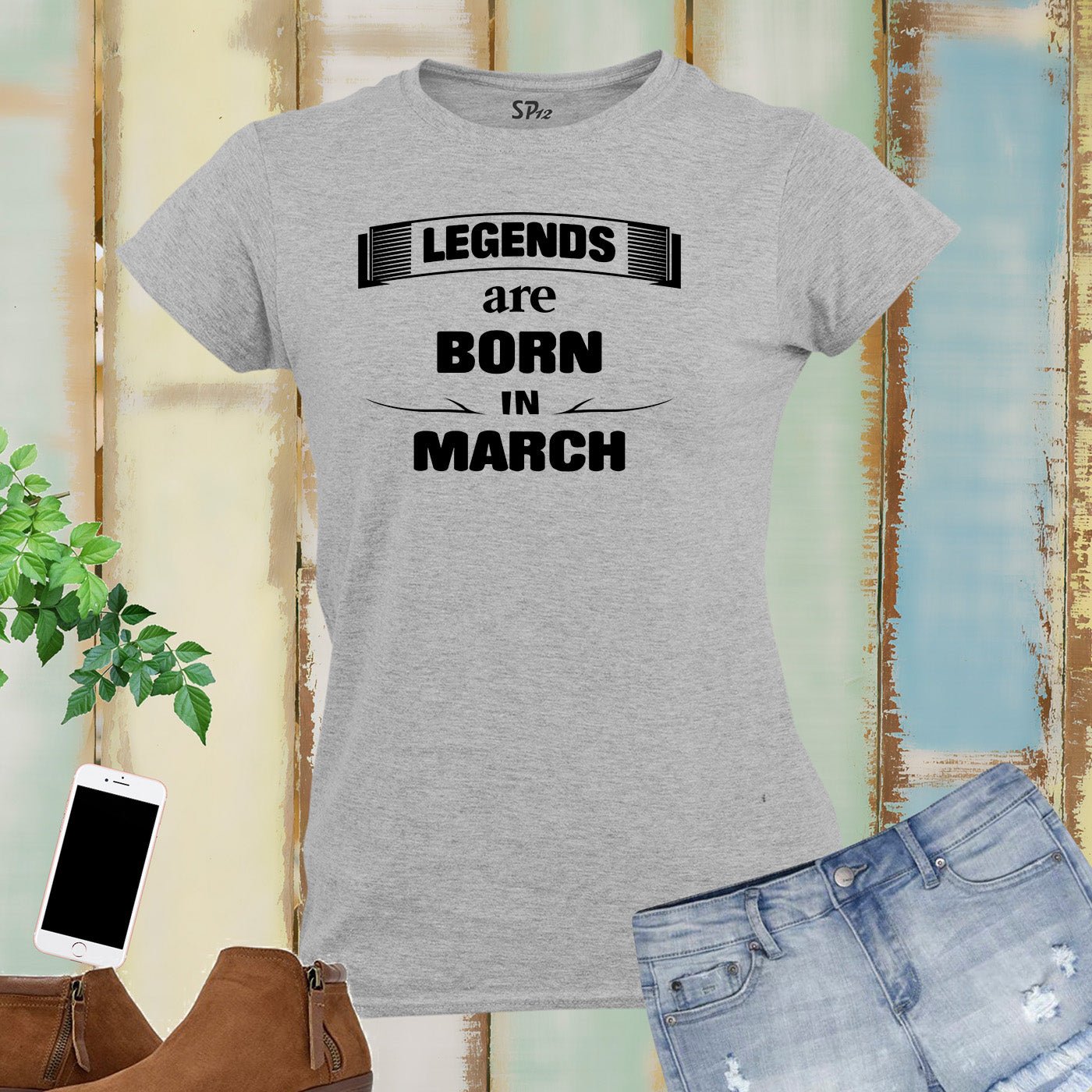 Birthday T Shirt Women Legends Born In March