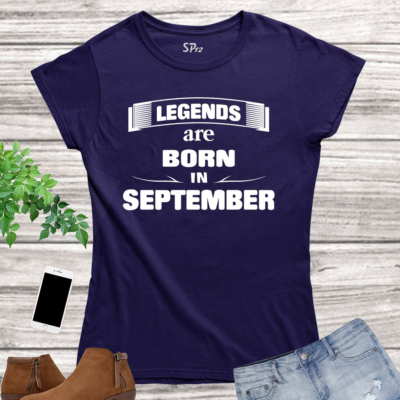 Birthday T Shirt Women Legends Born In September