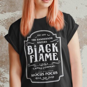 Halloween Black Flame Hocus Pocus Shirt