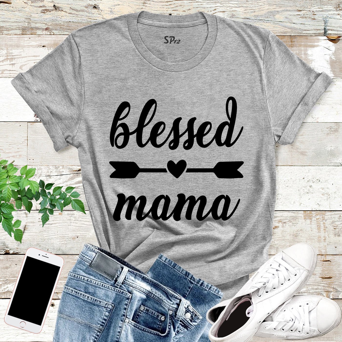 Blessed Mama T Shirt Gifts - Image 3