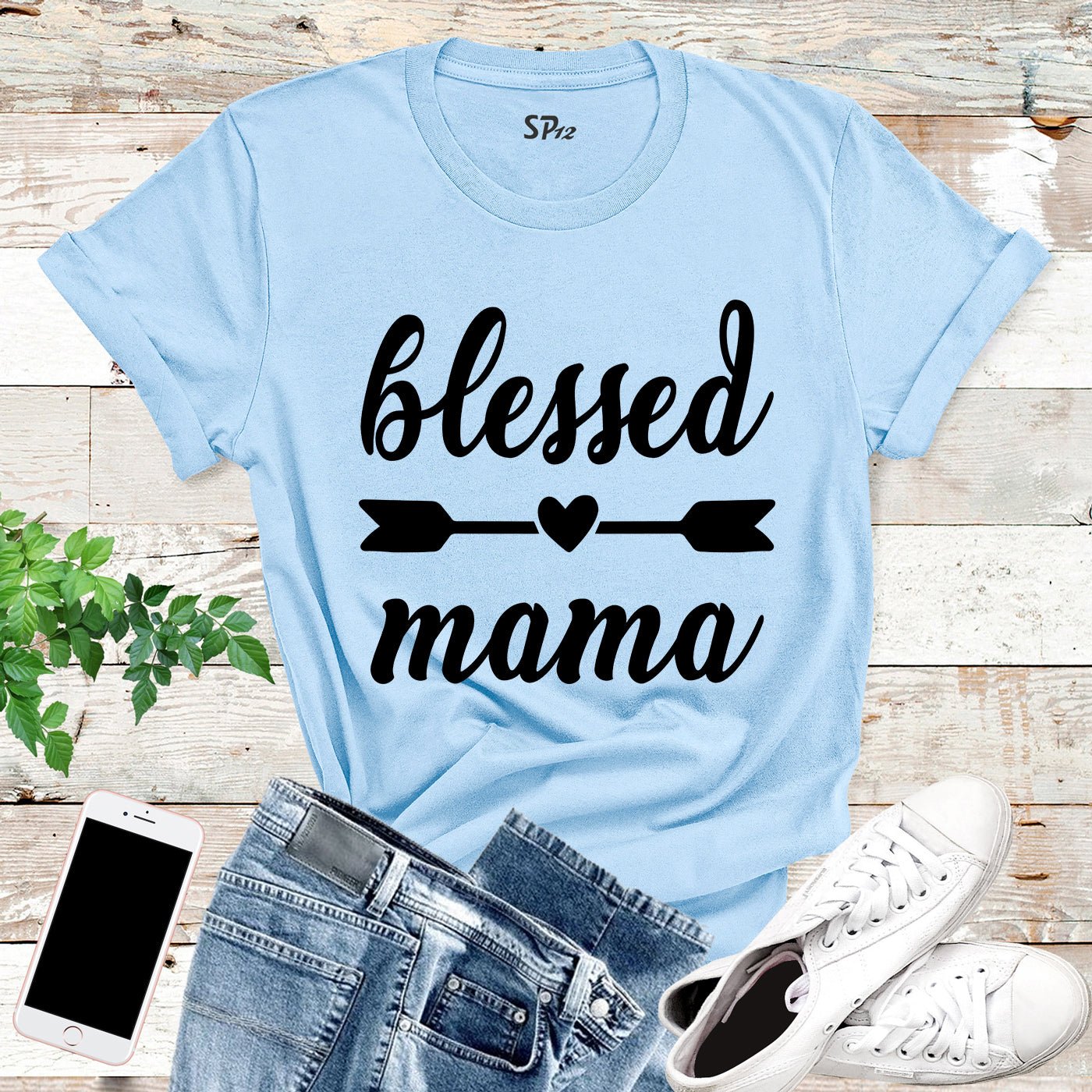 Blessed Mama T Shirt Gifts - Image 7