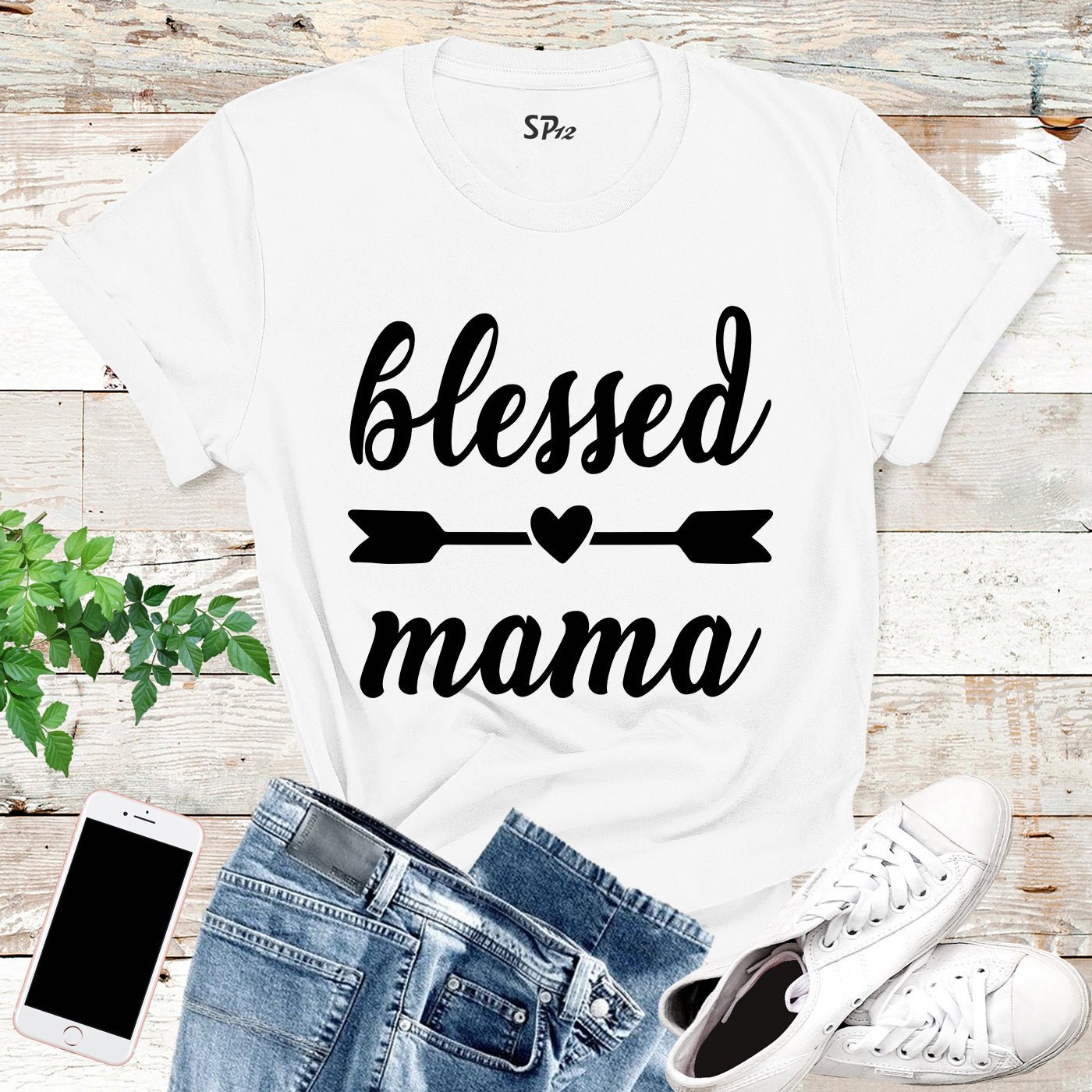 Blessed Mama T Shirt Gifts - Image 4