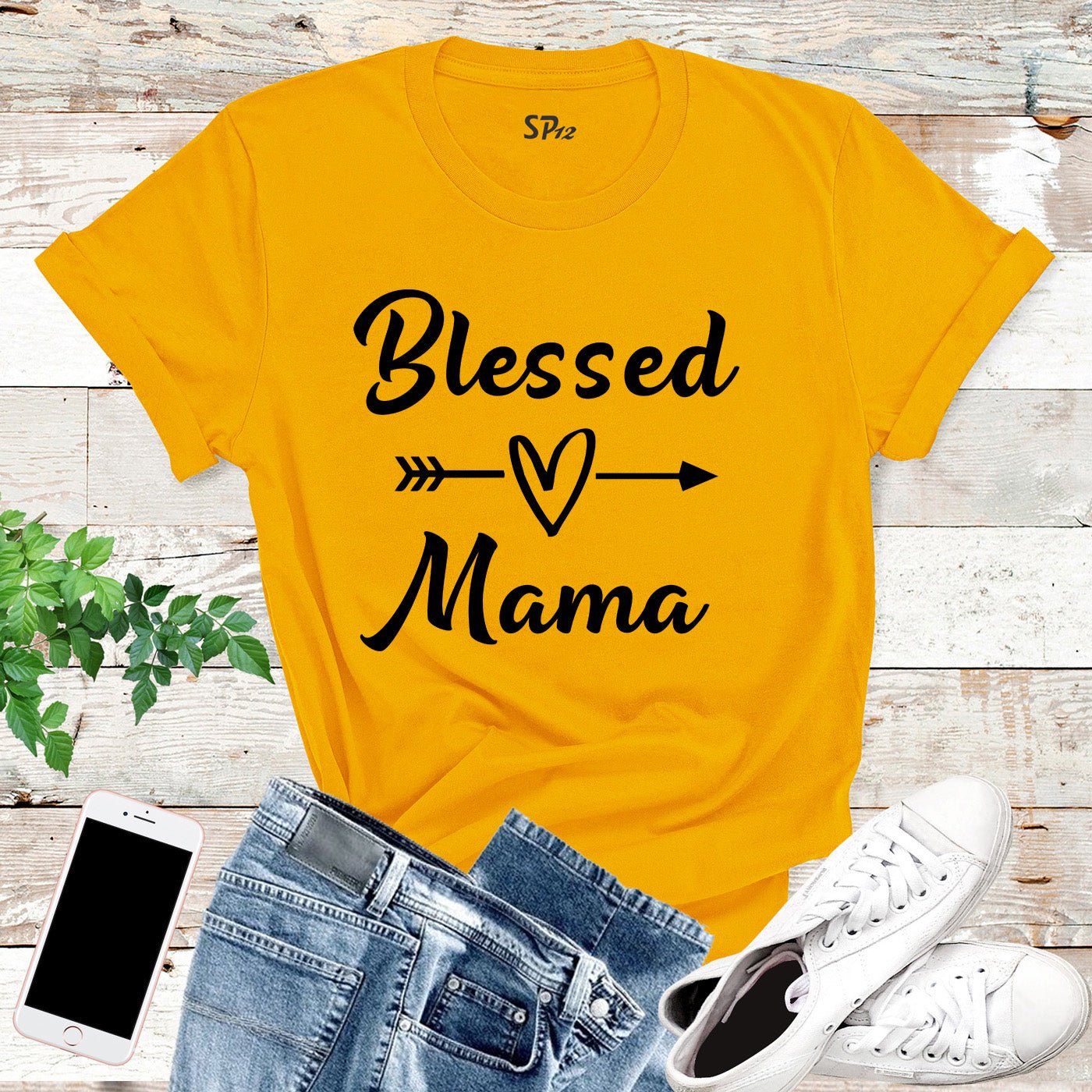 Blessed Mama T Shirt for Mum