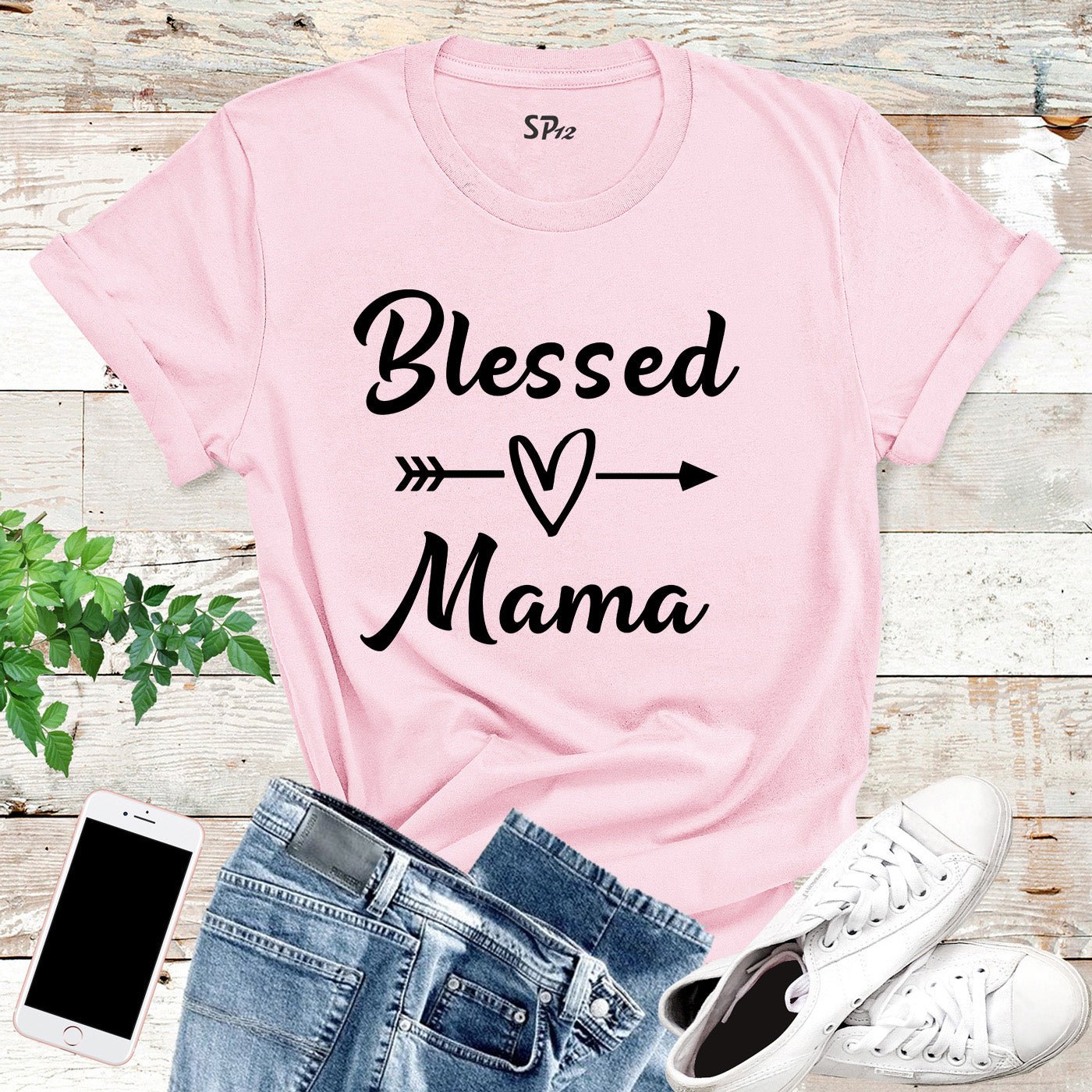 Blessed Mama T Shirt for Mum