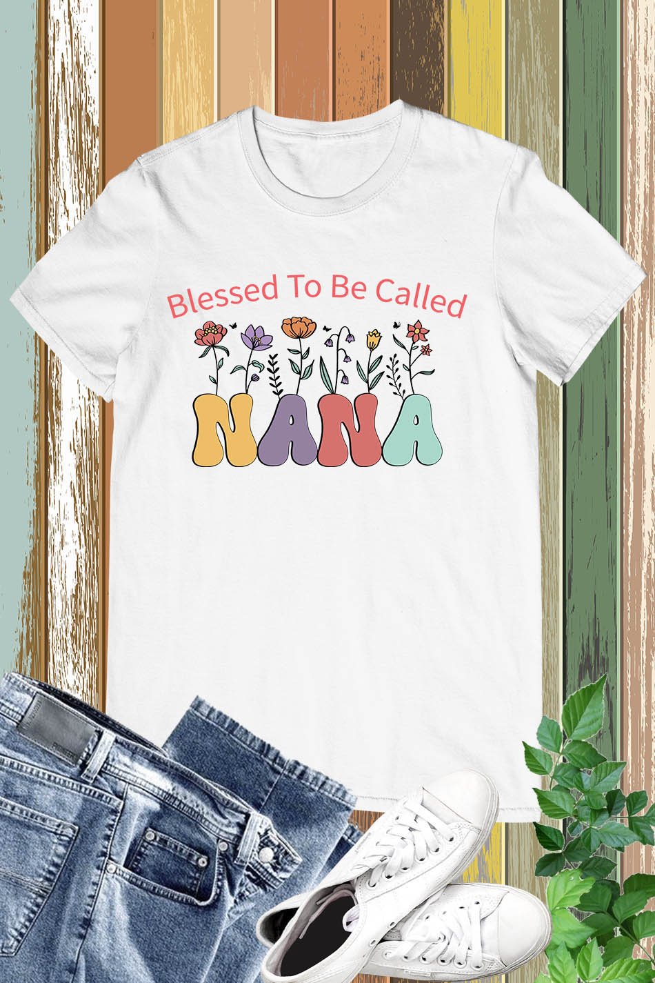 Blessed To Be Called Nana Cute Floral Shirt