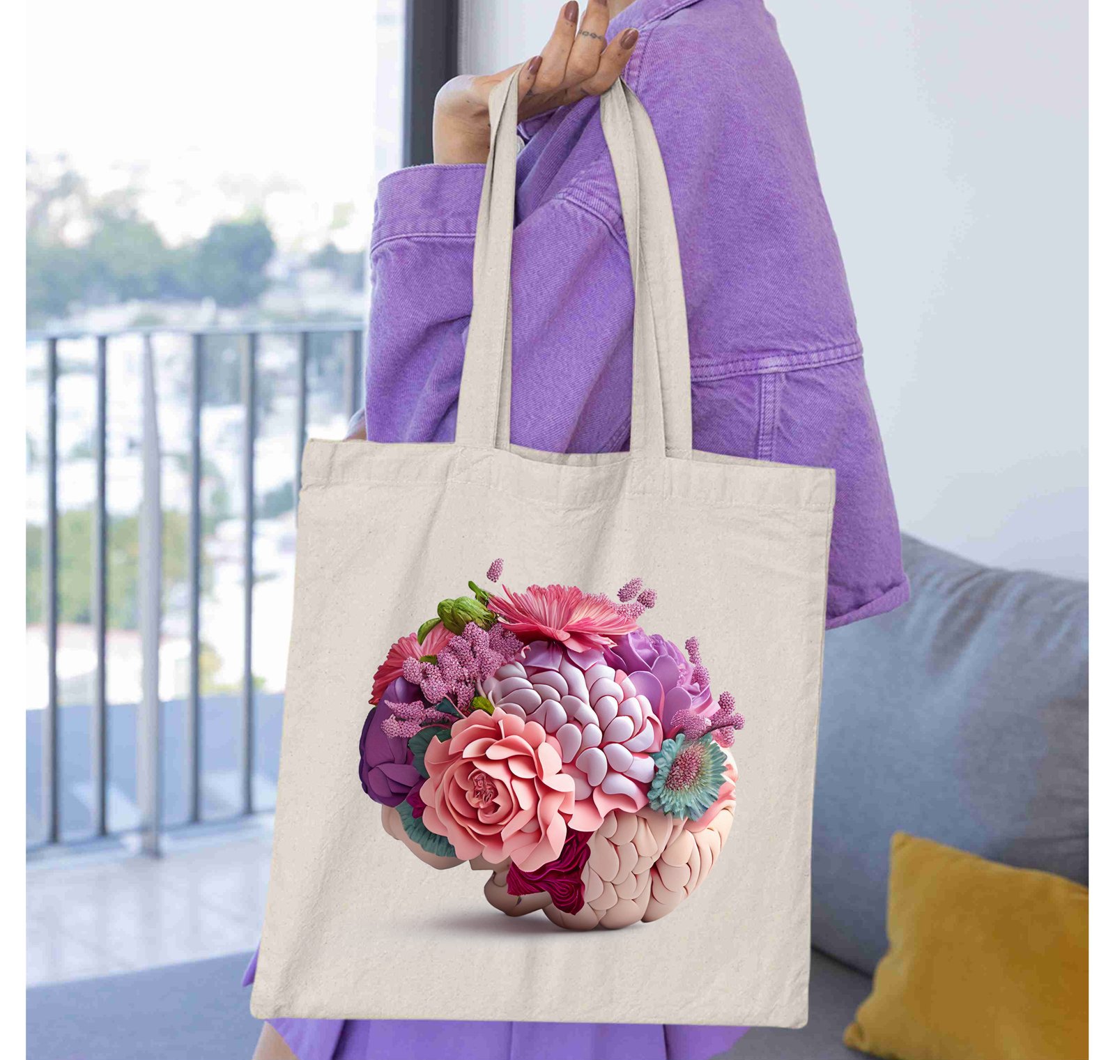 Flower Brain Mental Health Wildflower Human Brain Medical Nurse TShirt - Image 13