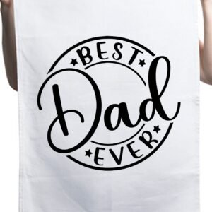 Awesome Best Dad Ever Fathers Day Custom Kitchen Table Tea Towel