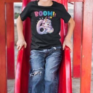 Boom I am 6 Funny Unicorn T Shirt