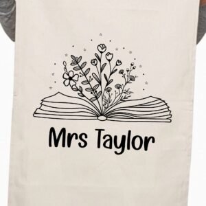 Librarian Teacher Appreciation Custom Kitchen Table Tea Towel