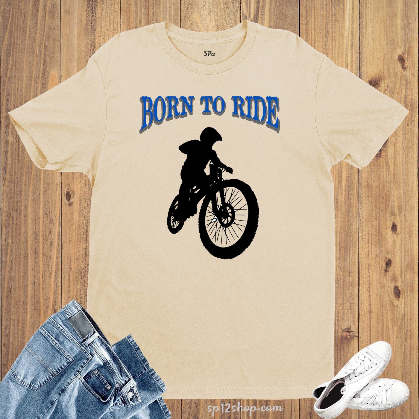 Born To Ride Biker Motor Cyclist Hobby T shirt