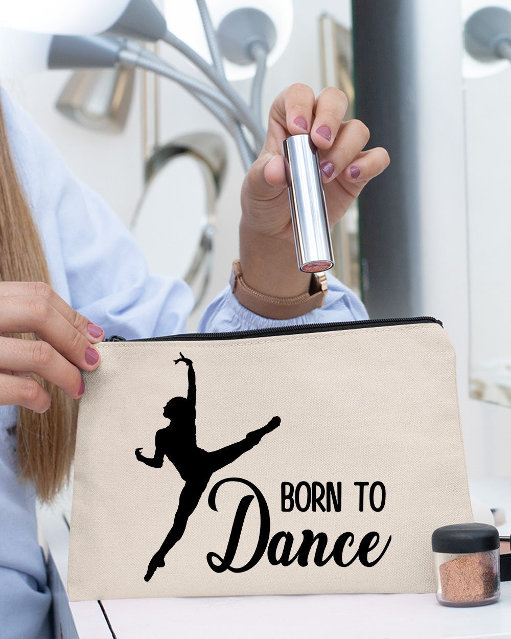 Born to Dance Makeup bag Dancer Birthday Gifts