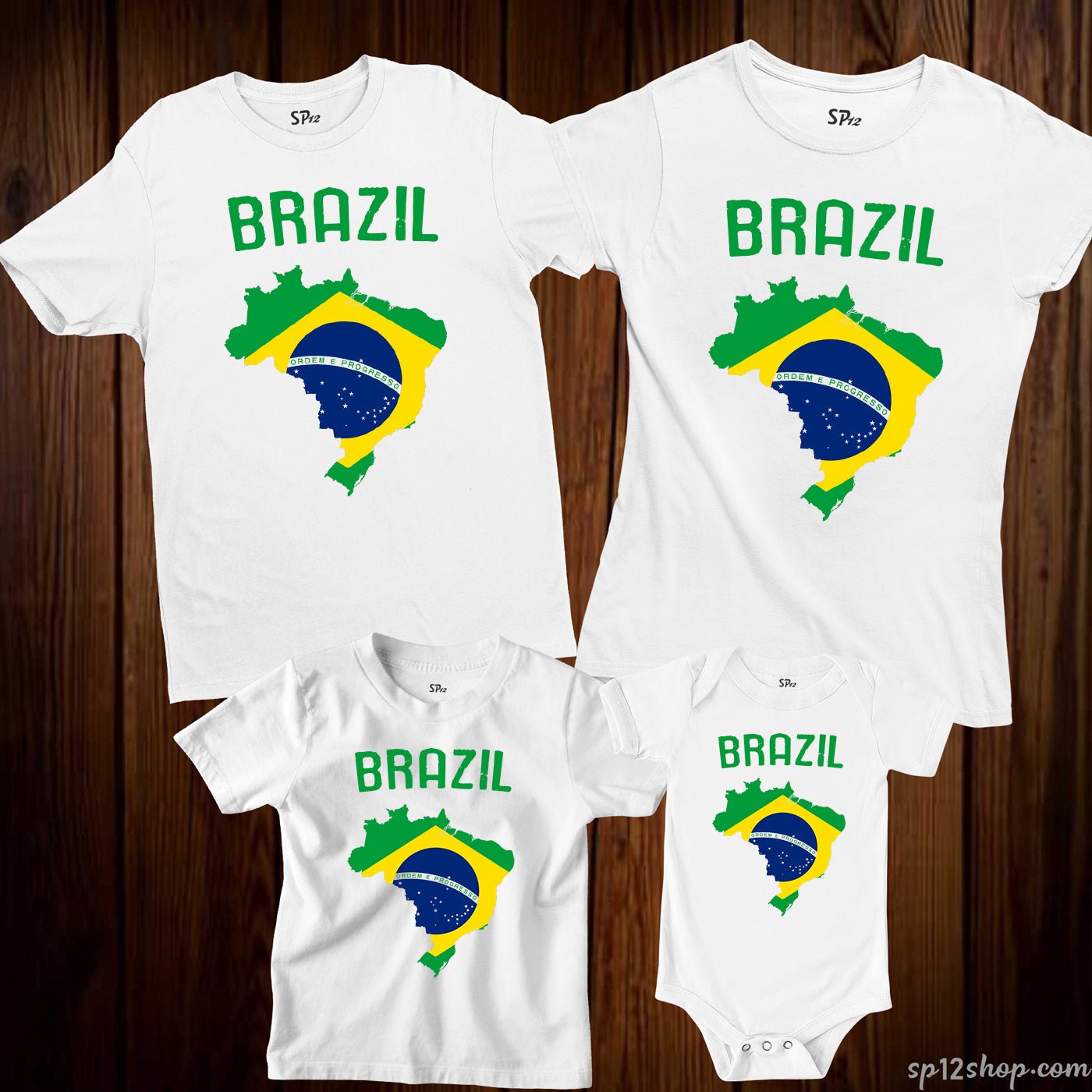 Brazil Flag T Shirt Olympics FIFA World Cup Country Flag Tee Shirt