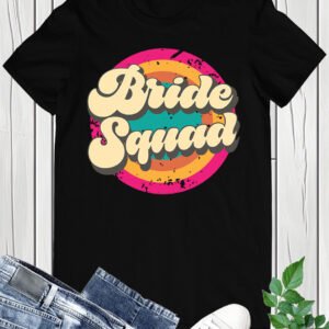 Bride Squad Rainbow T Shirts