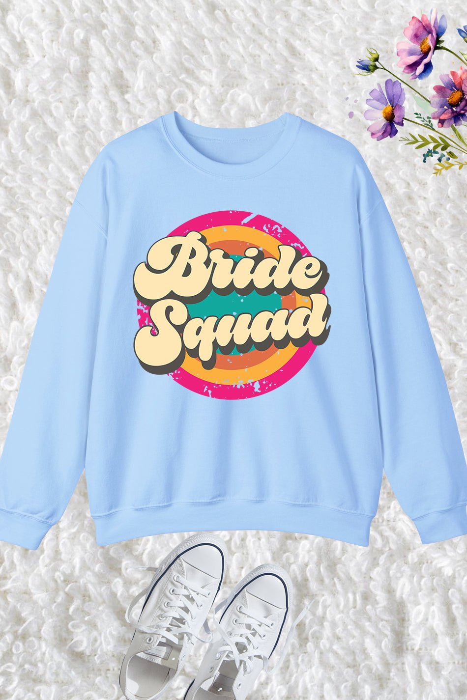 Bride Squad Rainbow Sweatshirts - Image 3
