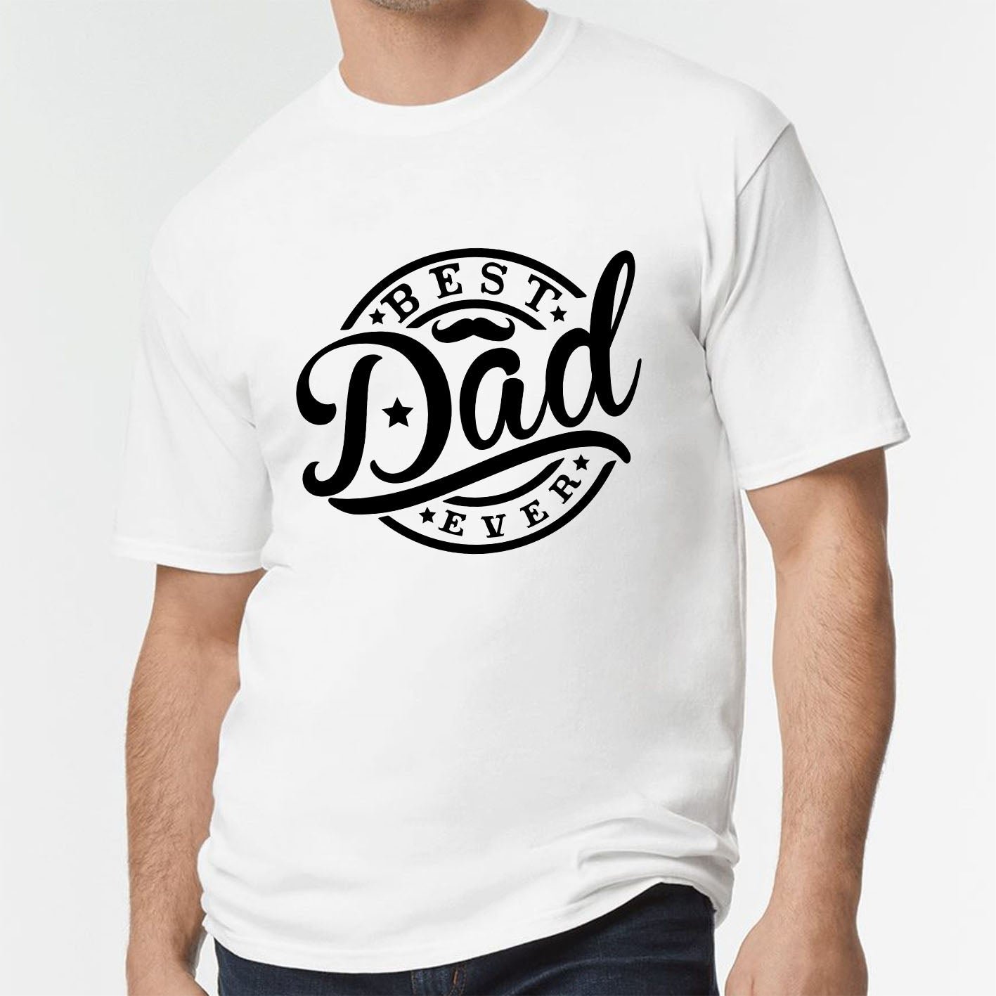 best-dad-ever-christmas-fathers-day-custom-short-sleeve-daddy-t-shirts