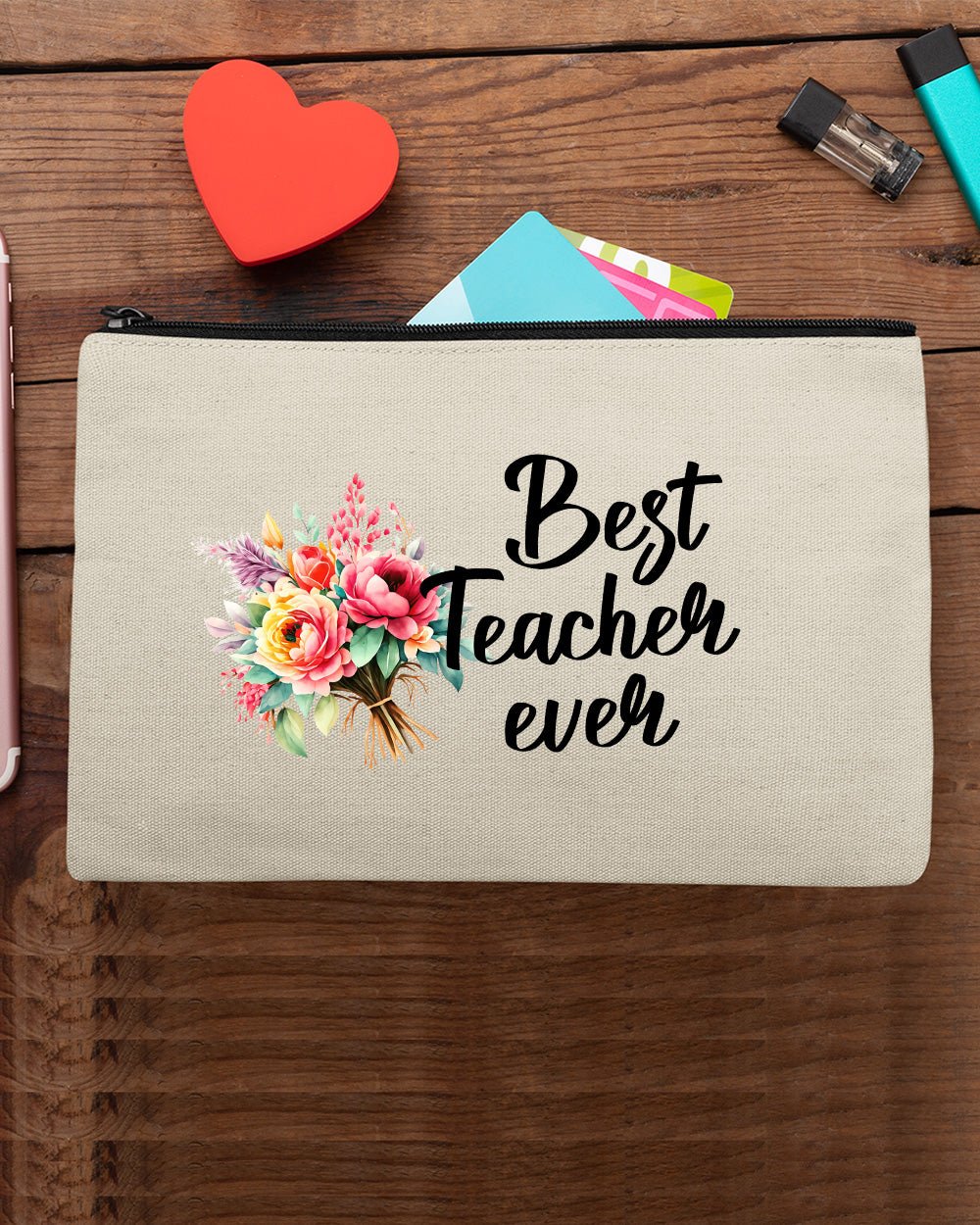 Best Teacher Ever Makeup Bag Gifts - Image 2