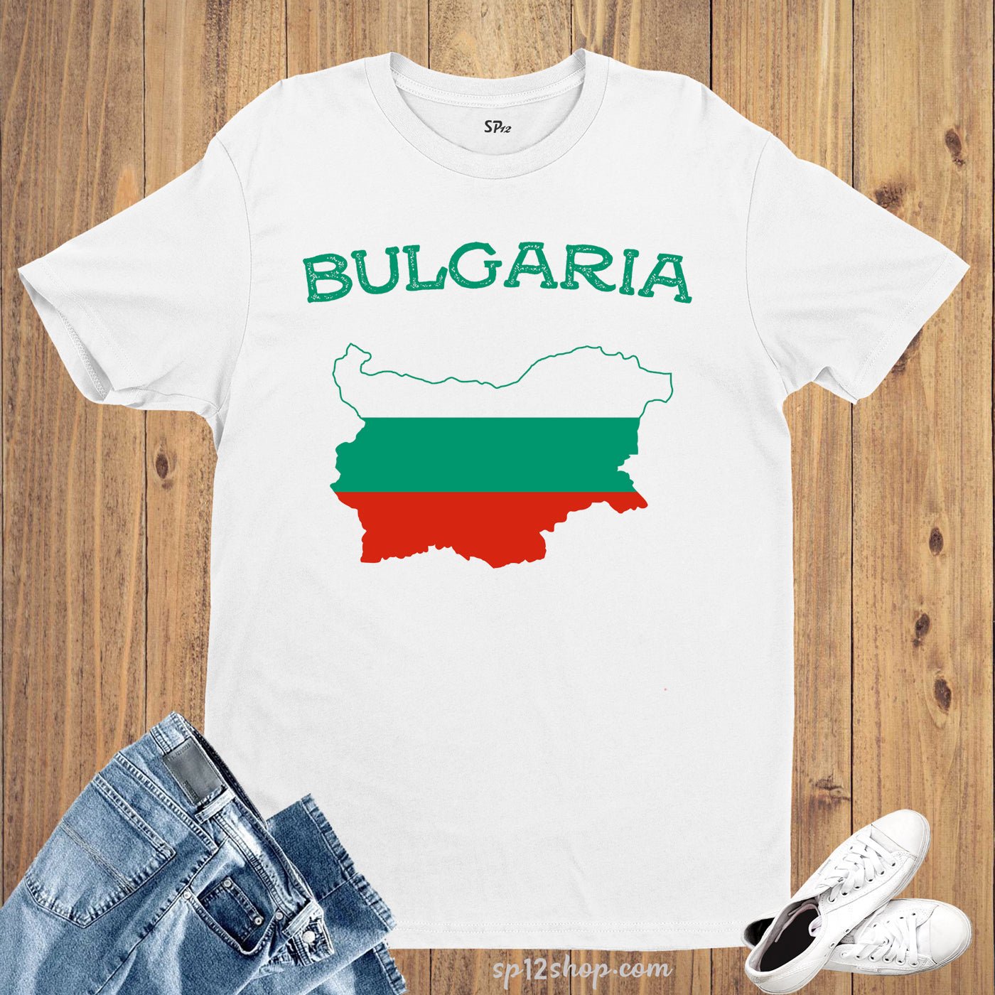 Bulgaria Flag T Shirt Olympics FIFA World Cup Country Flag Tee Shirt