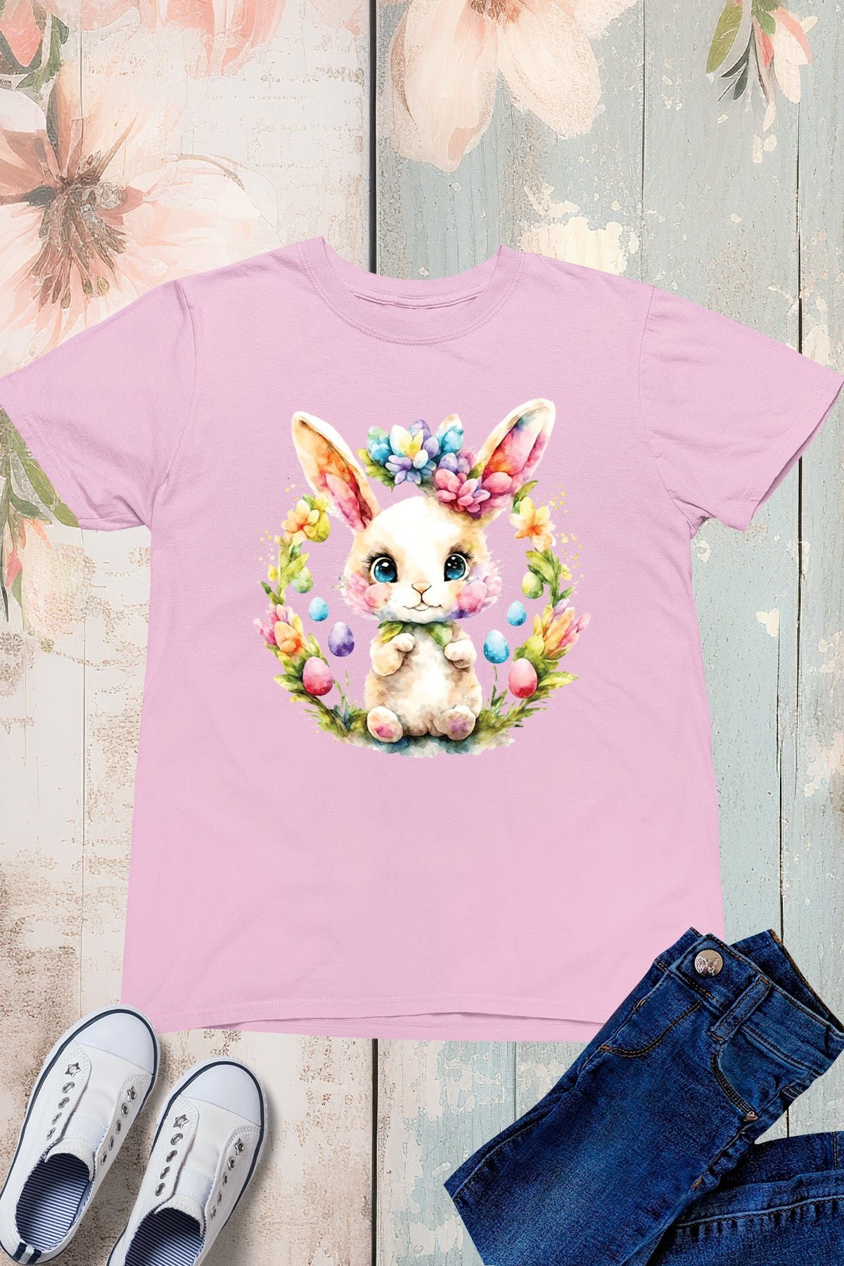 Cute Bunny Kids T Shirt