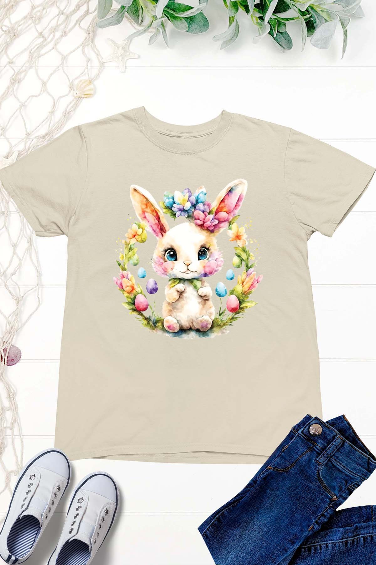 Cute Bunny Kids T Shirt - Image 3