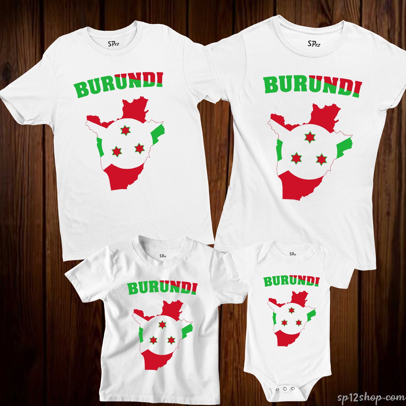 Burundi Flag T Shirt Olympics FIFA World Cup Country Flag Tee Shirt