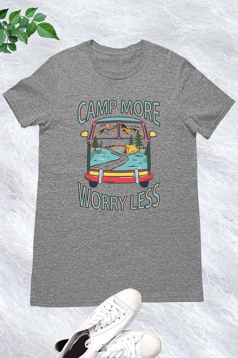 Camp More Worry Less Retro Shirts