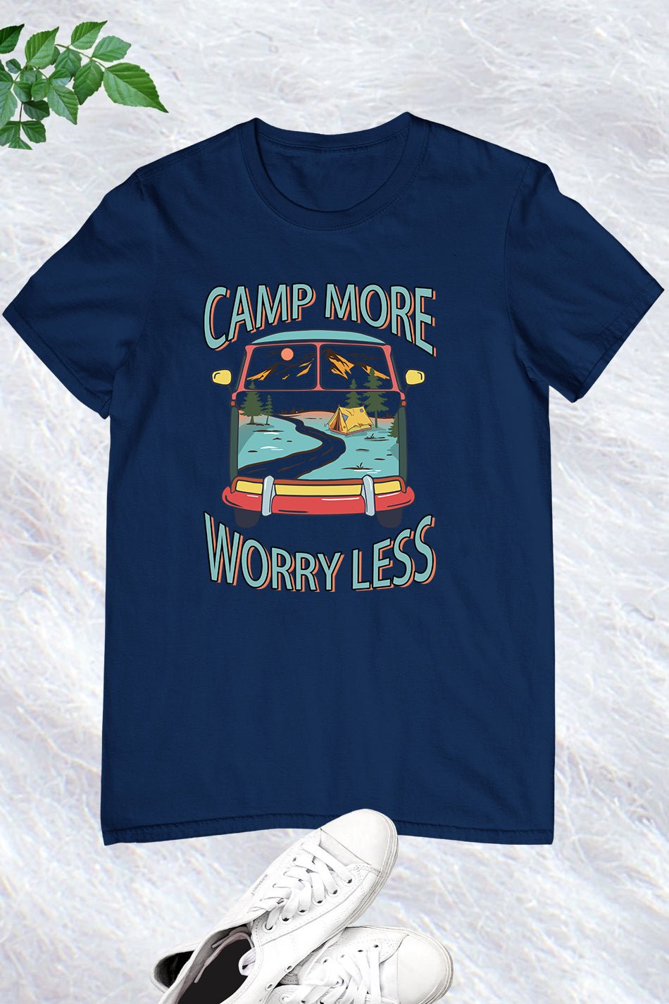 Camp More Worry Less Retro Shirts