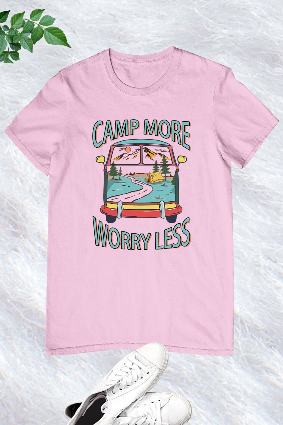 Camp More Worry Less Retro Shirts