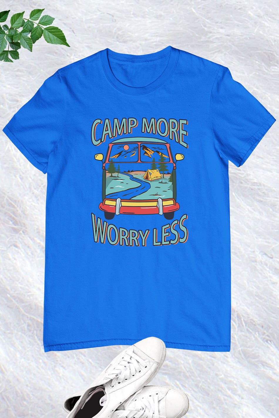 Camp More Worry Less Retro Shirts