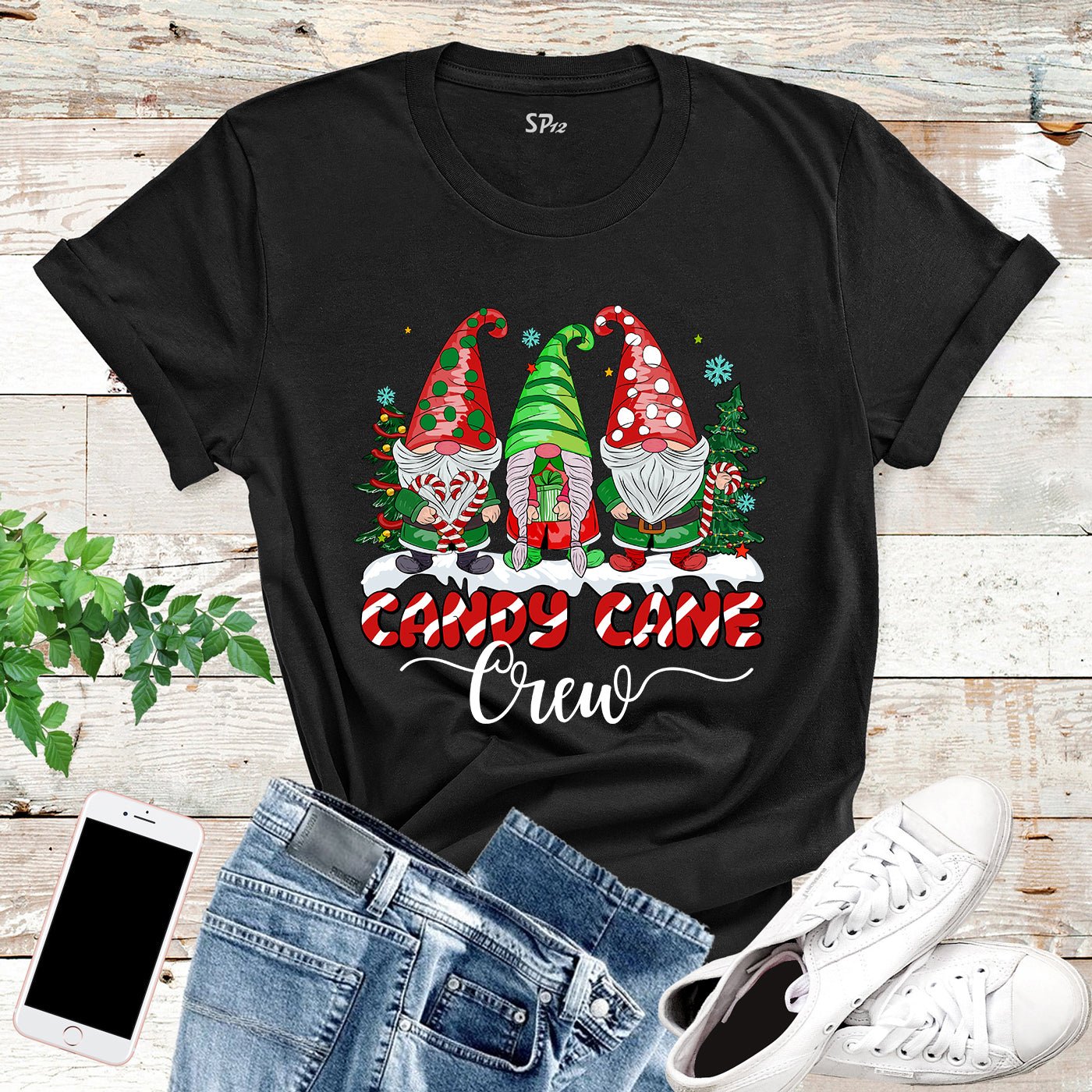 Candy Cane Crew T Shirt - Image 6